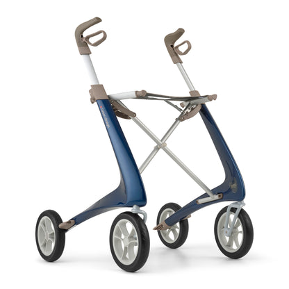 Lichtgewicht rollator carbon-ultralight rood met organiser bag